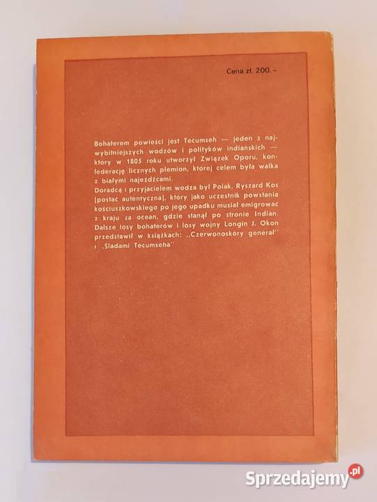 TECUMSEH Longin Jan Okoń miękka Proza i poezja Hajnówka