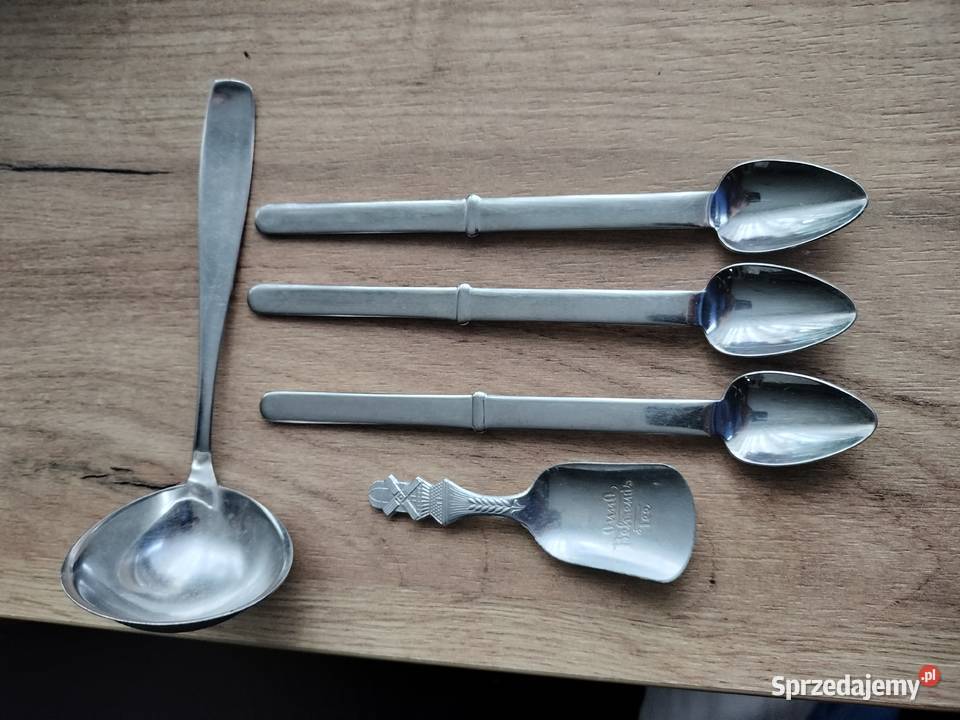 Metalowe łyżeczki i mała nabierka do sosów zachodniopomorskie Choszczno