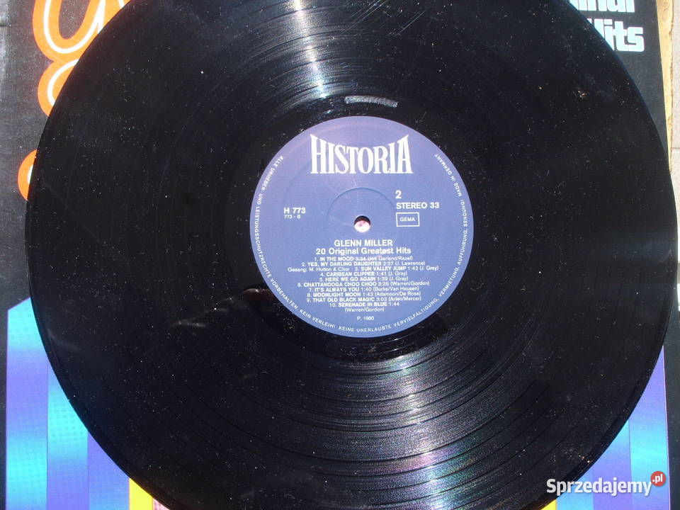 Winyl LP GLENN MILLER20 GREATEST HITS 1980 R płyta winylowa Wołów
