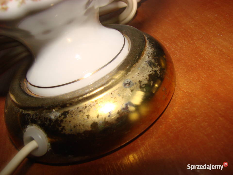 Polam Poznań porcelanowa lampka nocna PRL Porcelana i szkło Pruszcz Gdański