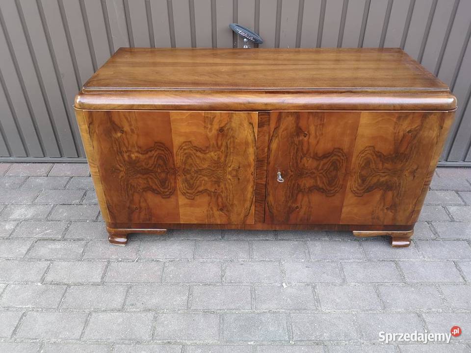 Komoda Niska ARTDECO Orzech RTV 110 Stara Antyk Meble