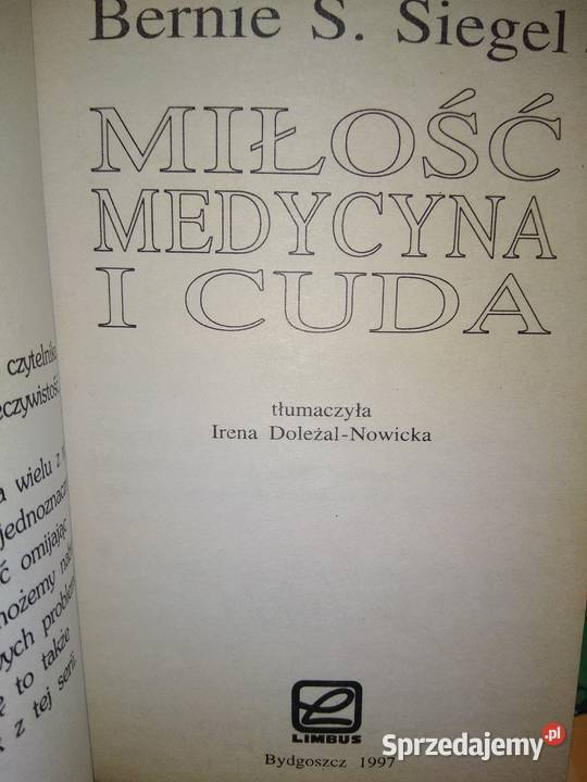 Miłość medycyna i cuda książki Bródno księgarnie Warszawa