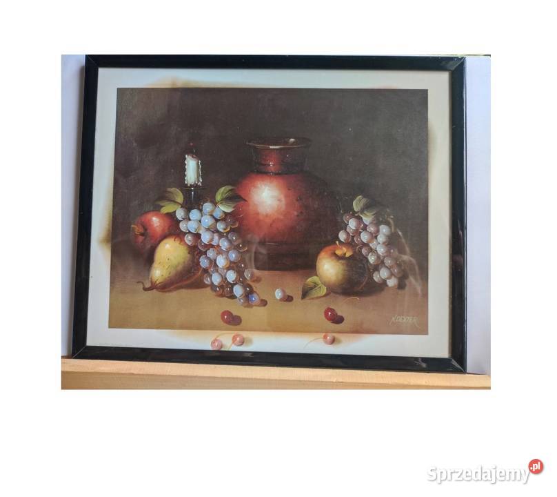 obraz rama wystrój wnętrza martwa natura owoce
