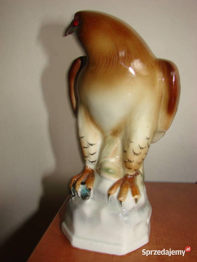 Sokół porcelanowa lampka nocna
