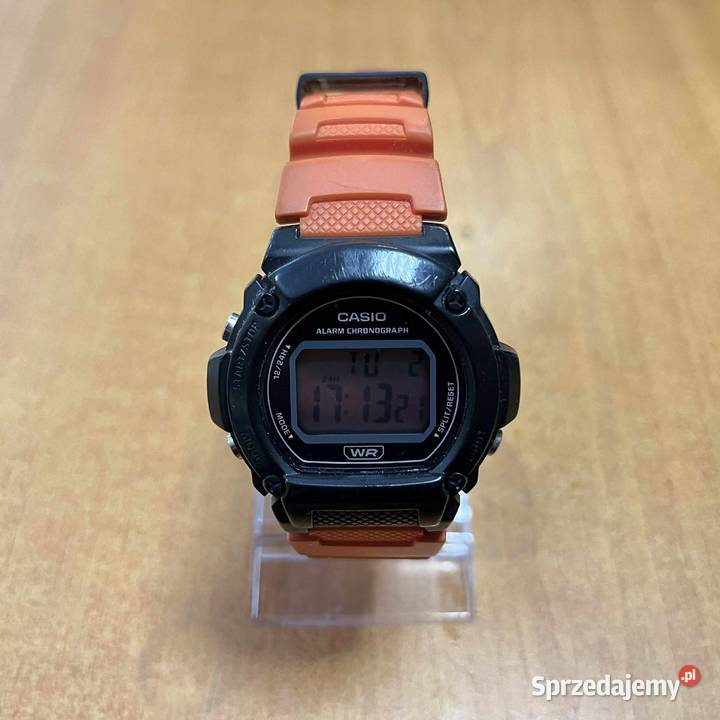 Zegarek męski Casio W219H pomarańczowy warmińsko-mazurskie Elbląg
