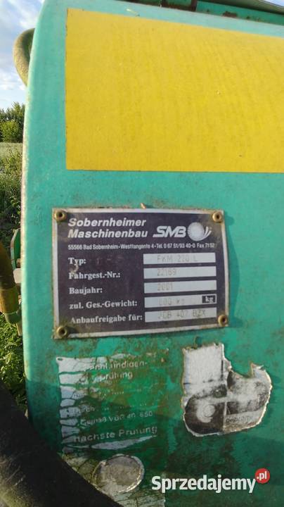 Zamiatarka do traktora ładowarki SMB z Bochnia sprzedam