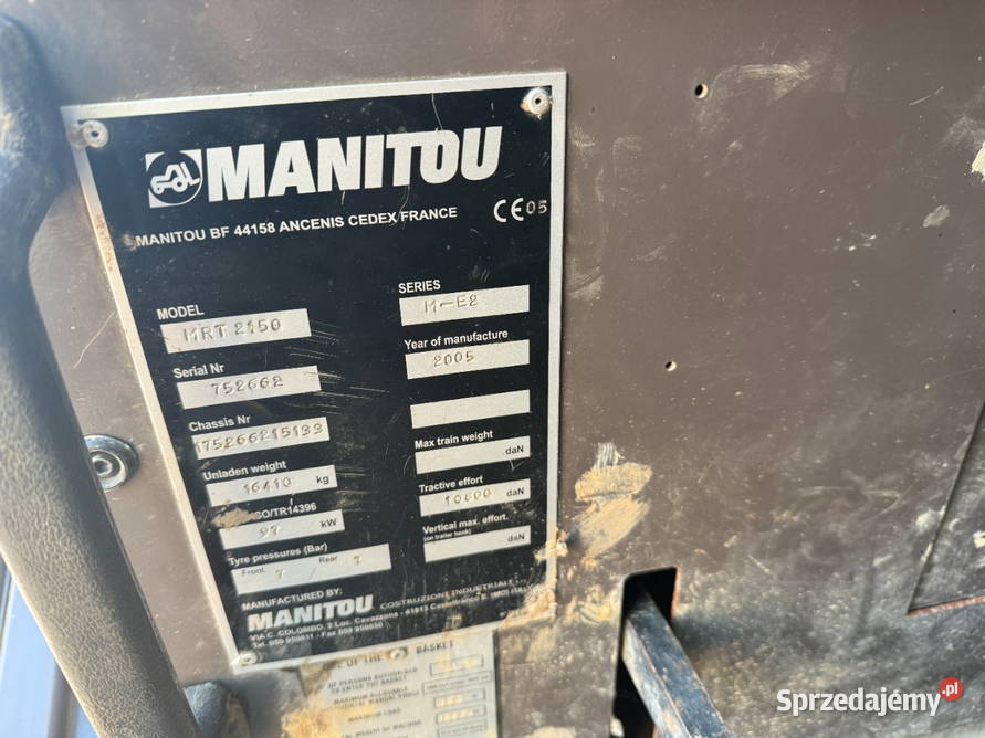 Ladowarka teleskopowa Manitou MRT 2150