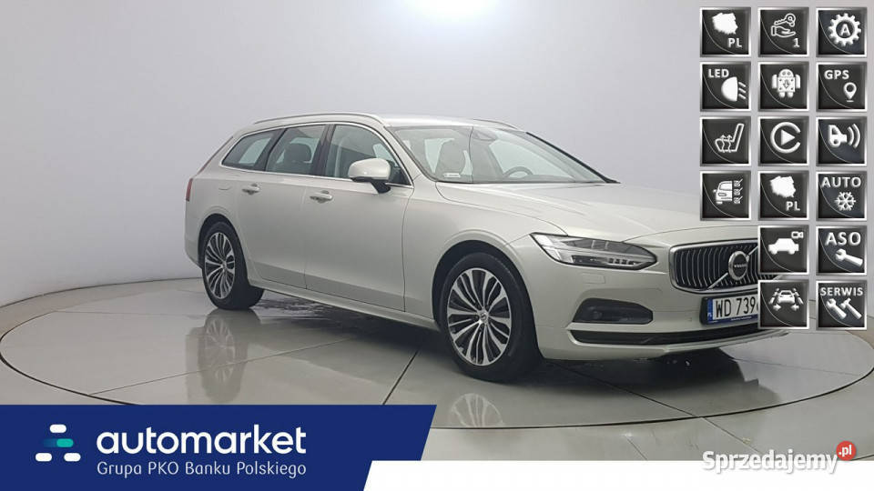 Volvo V90 B5 D AWD Momentum Pro Z polskiego światła LED Warszawa