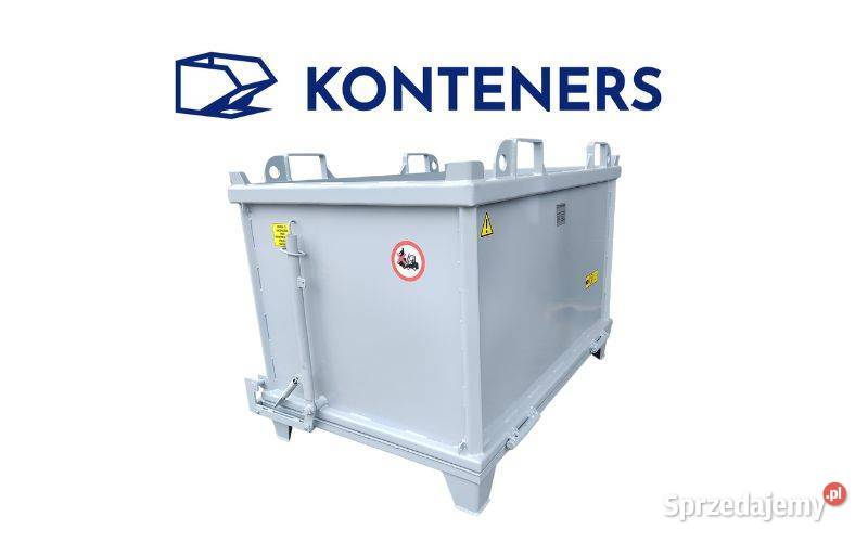 Kontener z otwieranym dnem 1000 L na widły Produkcja