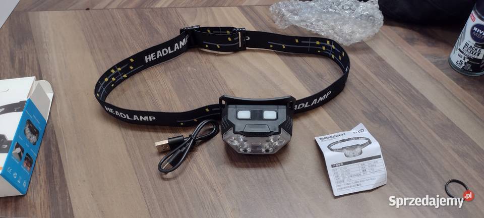 Lampka 2000 Lumen latarka czołowa czołówka 9 LED podkarpackie Mielec