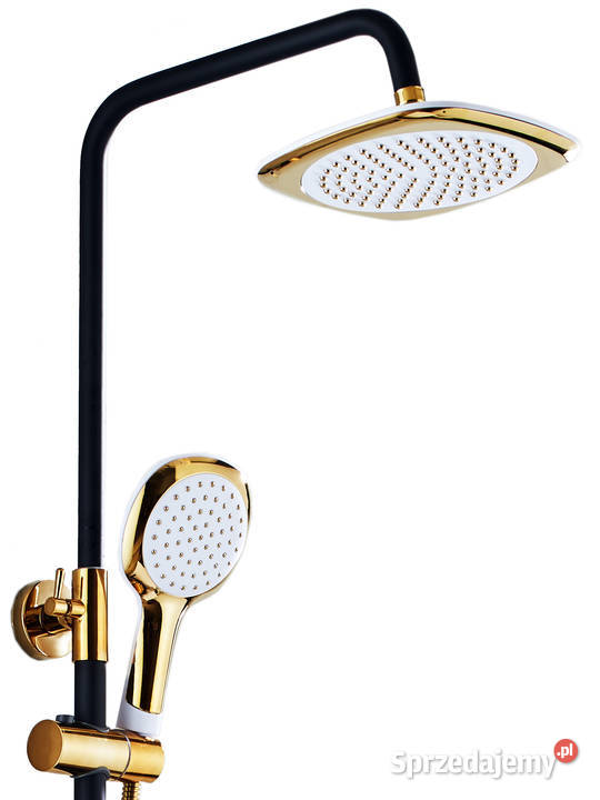 Deszczownica prysznic 15m wlewka bateria czarno Łódź