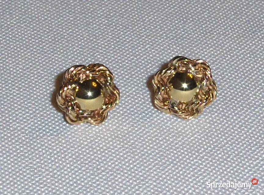 Kolczyki złote Kwiaty 585 2g