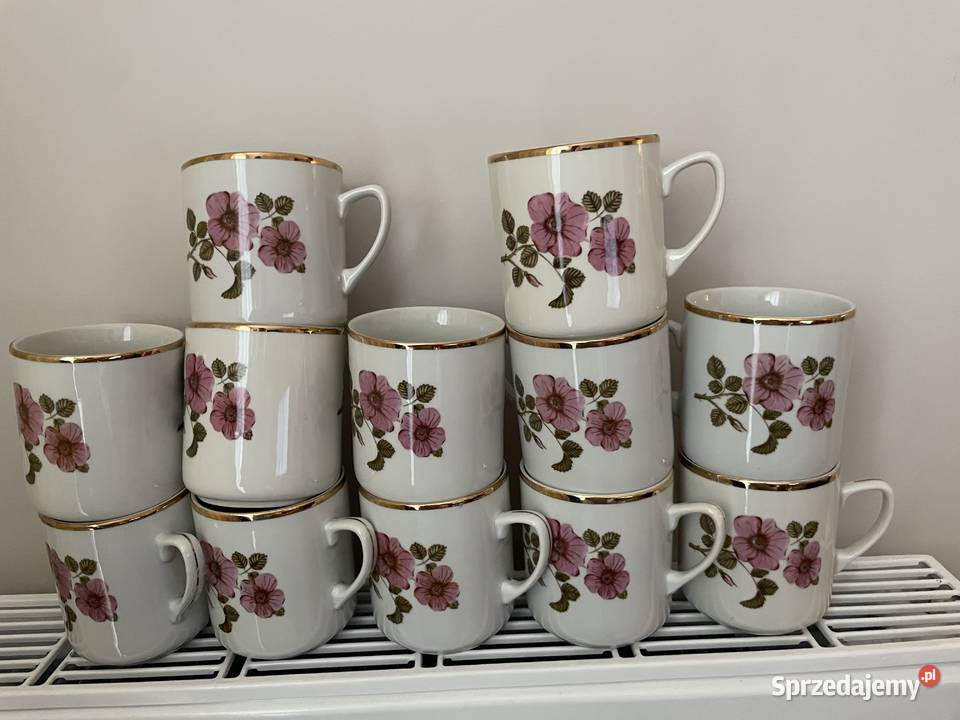 Lubiana porcelanowy kubek PRL Pruszcz Gdański