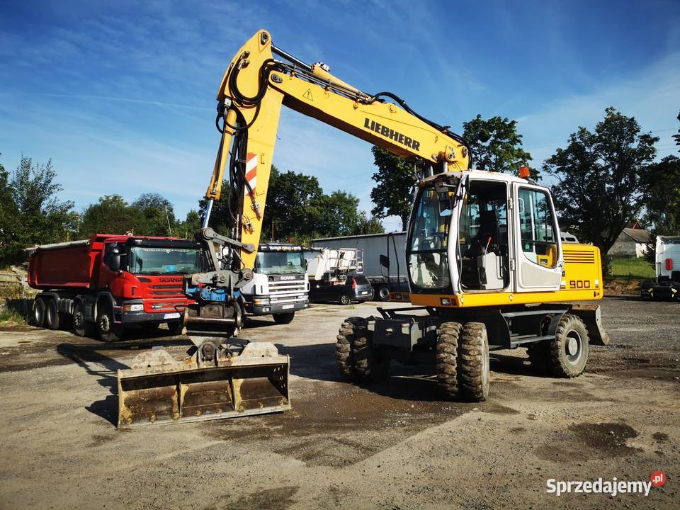 Koparka Kołowa liebherr 900 rototilt głowica Cieszyn