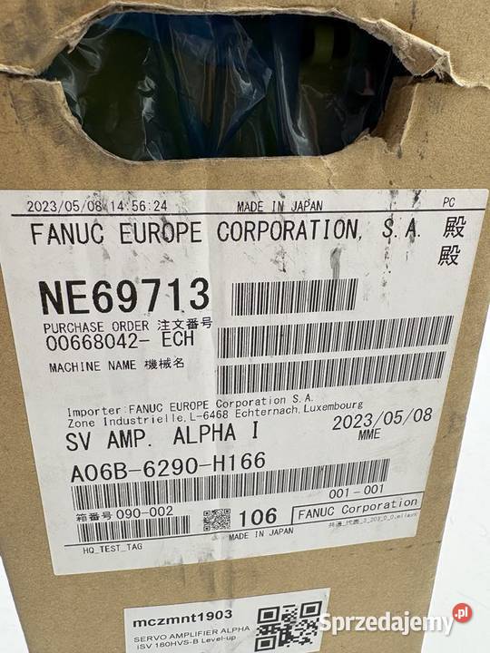 Fanuc A06B6290H166 Servo Amplifier Pozostałe Warszawa