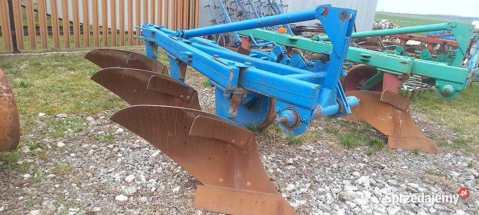 Pług 3skibowy Grudziądz duży szerokie koło gruba Pługi Wilkowa