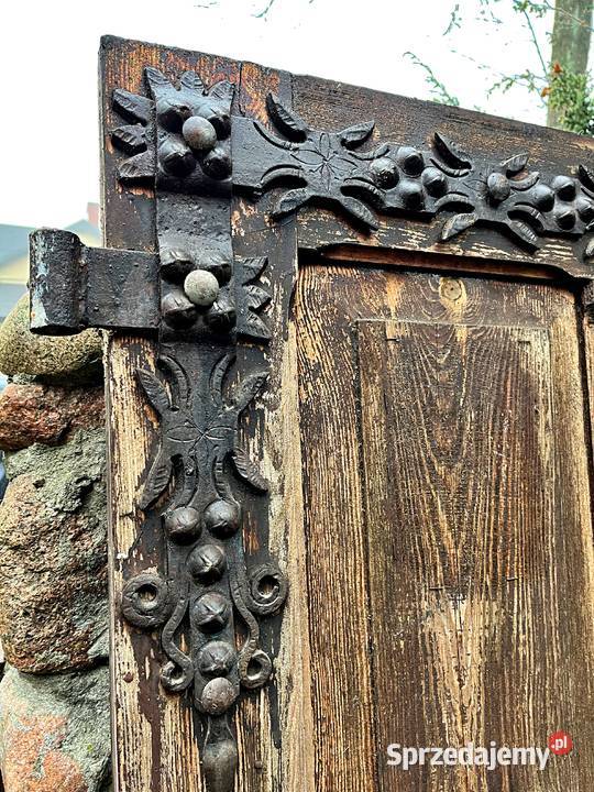 Drewniane drzwi garażowebrama z pięknymi łódzkie Łódź