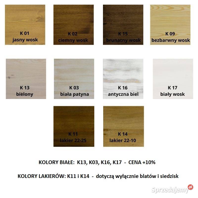 Komoda drewniana woskowana rustykalna COM03 Maków Podhalański