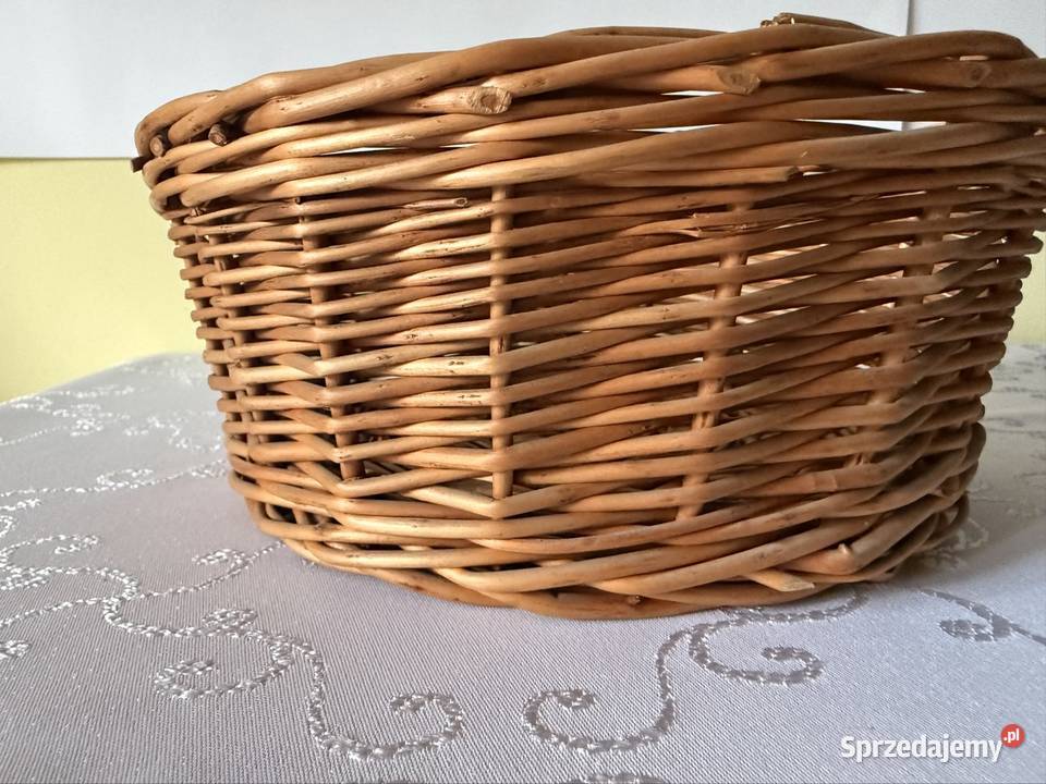 Koszyk wiklinowy ręcznie pleciony naturalny śląskie Czerwionka-Leszczyny