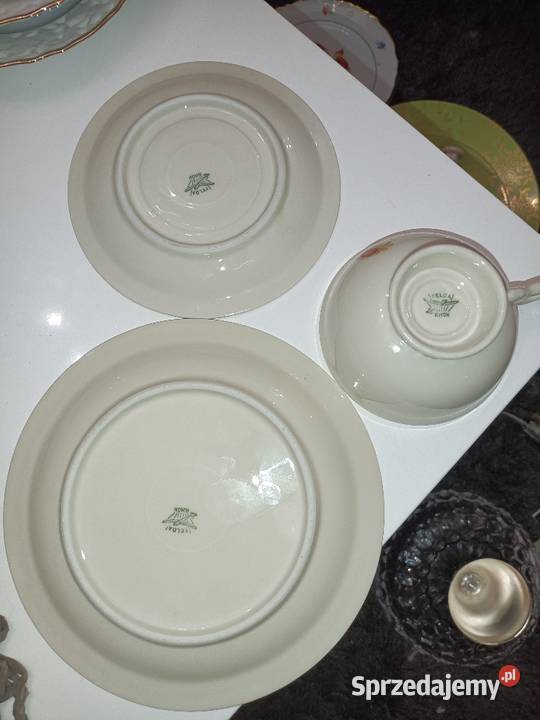 Stare porcelanowe komplety filiżanek z wielkopolskie Kępno