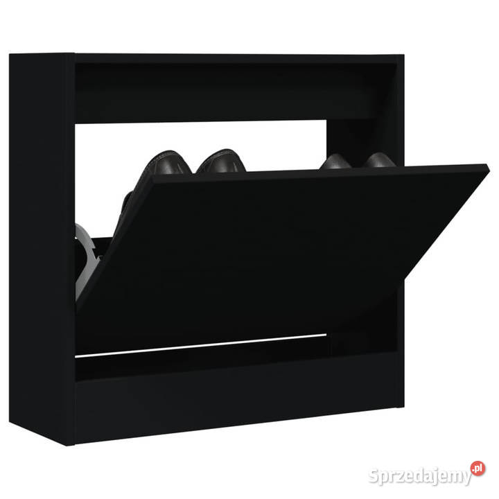 Szafka na buty czarna 60x21x57 materiał Warszawa