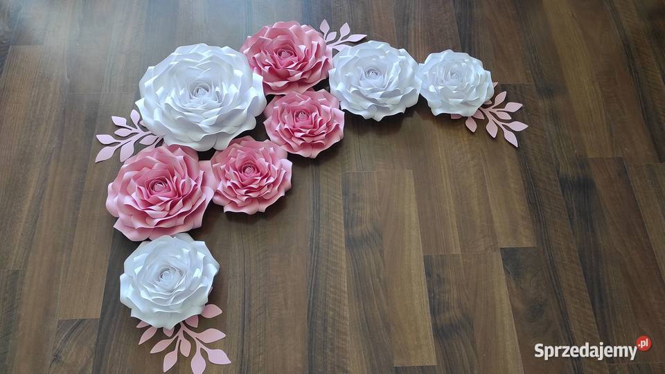 Kwiaty z papieru 3D Lądek sprzedam