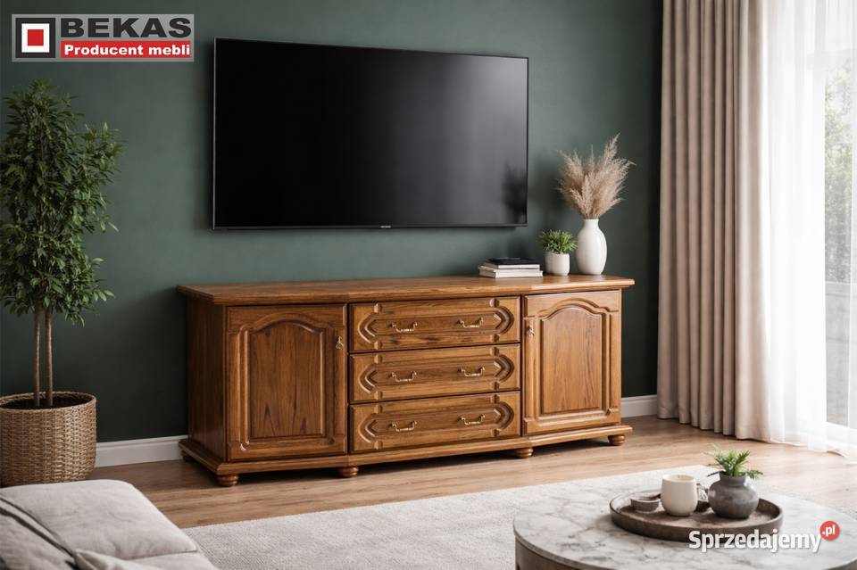 Komoda 160 3SFloT Dab Bekas MEblE Lakierowana Radom