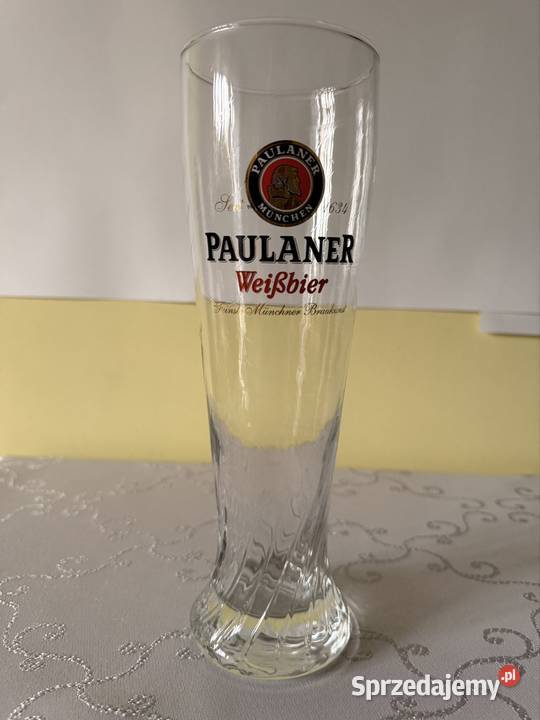 Szklanka Kufel Paulaner Weibier 05l Duża przezroczysty śląskie Czerwionka-Leszczyny
