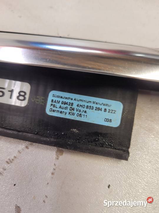 LISTWA CHROM DRZWI P PRZÓD AUDI A8 D4 4H0853284B Przystajń sprzedam