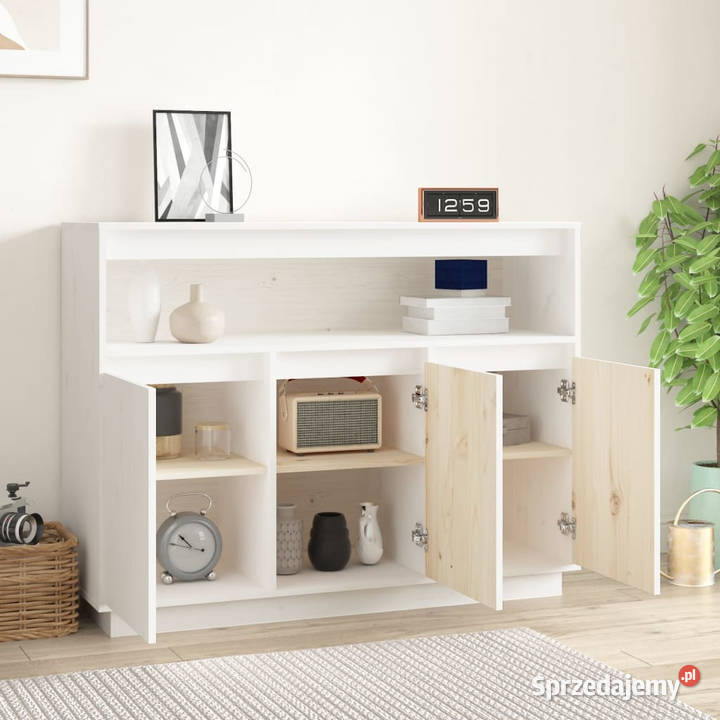 Szafka biała 1045x34x80 lite drewno sosnowe Warszawa