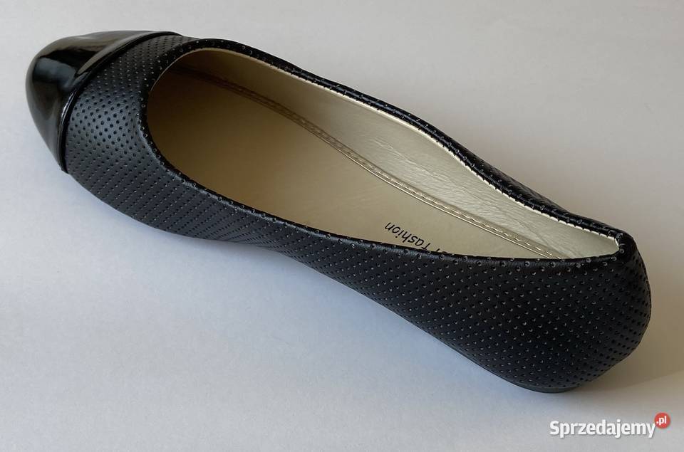 Czarne baleriny połysk rozmiar 37 BAL9 Żyrardów sprzedam