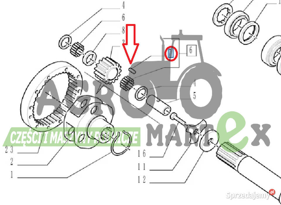 5136131 5102466 ŁOŻYSKO WAŁECZKOWE CNH New Holland dolnośląskie Wichrów