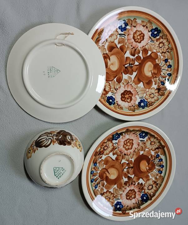Porcelana fajans Koło talerze miseczka Porcelana i szkło Opole