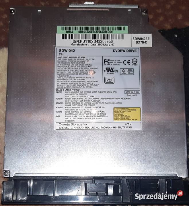 NAGRYWARKA QSI SDW042 LAPTOPY ACER TRAVELMATE Kraków