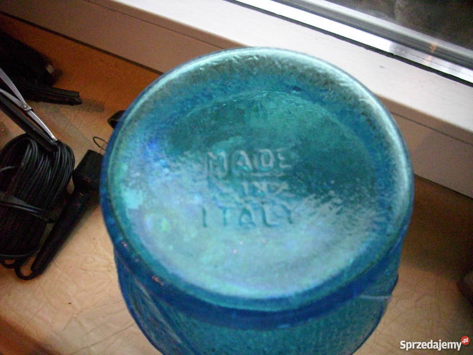 Made in ItalyWłoskiniebieski wazon Barlinek