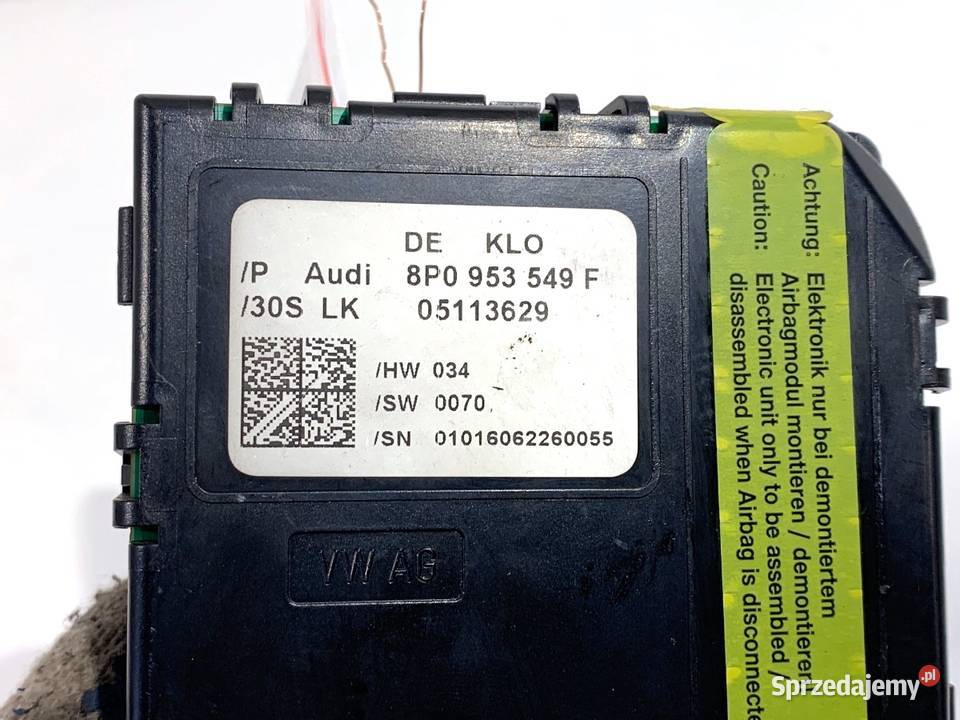 CZUJNIK KĄTA SKRĘTU AUDI A3 8P 8P0953549F 0313 podkarpackie