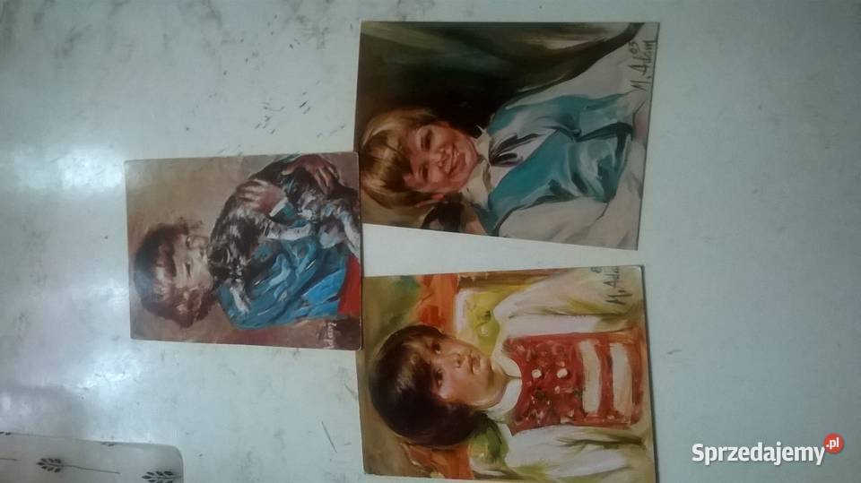 widokówki pocztówki malarstwo M Adamczyk śląskie Gliwice