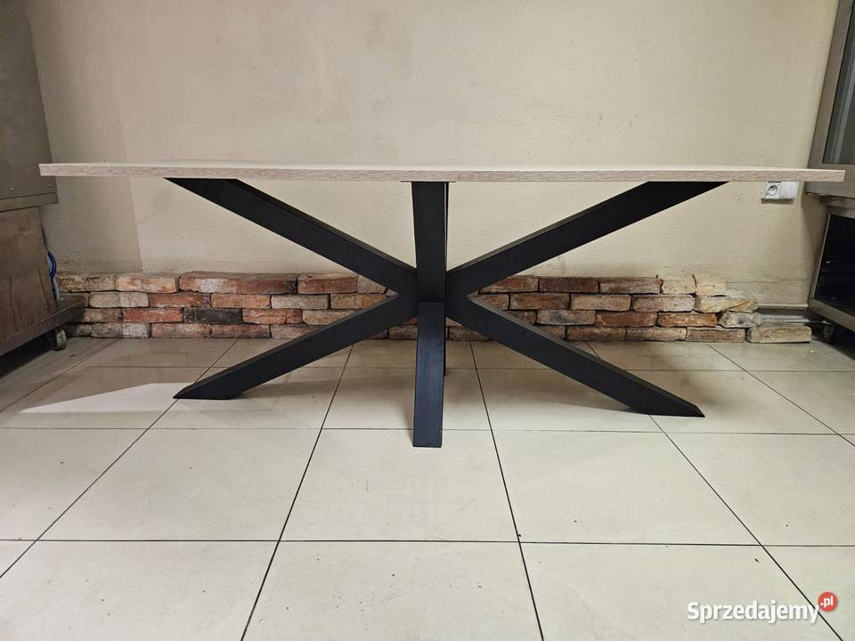 Stół pająk 180x80 metalowa noga śląskie