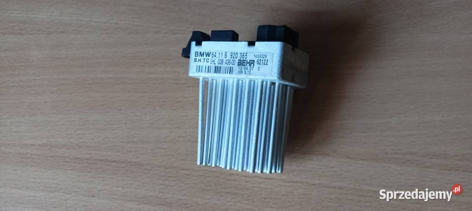 BMW REZYSTOR OPORNICA DMUCHAWY BEHR 6920365 Mietków