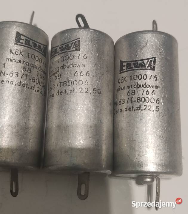 Kondensatory elektrolityczne ELWA 1000uF6V Warszawa