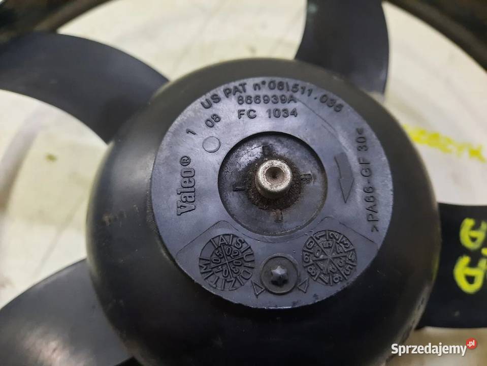 WENTYLATOR CHŁODNICY SKODA FABIA II 12 866939A osobowe Włoszczowa