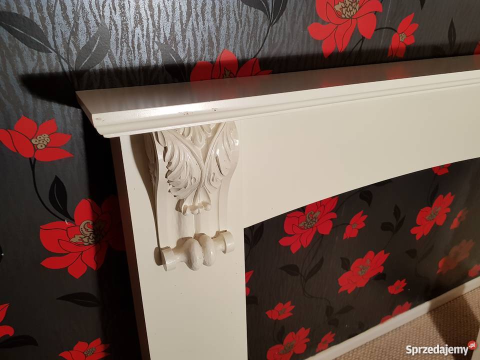 Portal kominkowy atrapa kominka obudowa kominka biały Wrocław