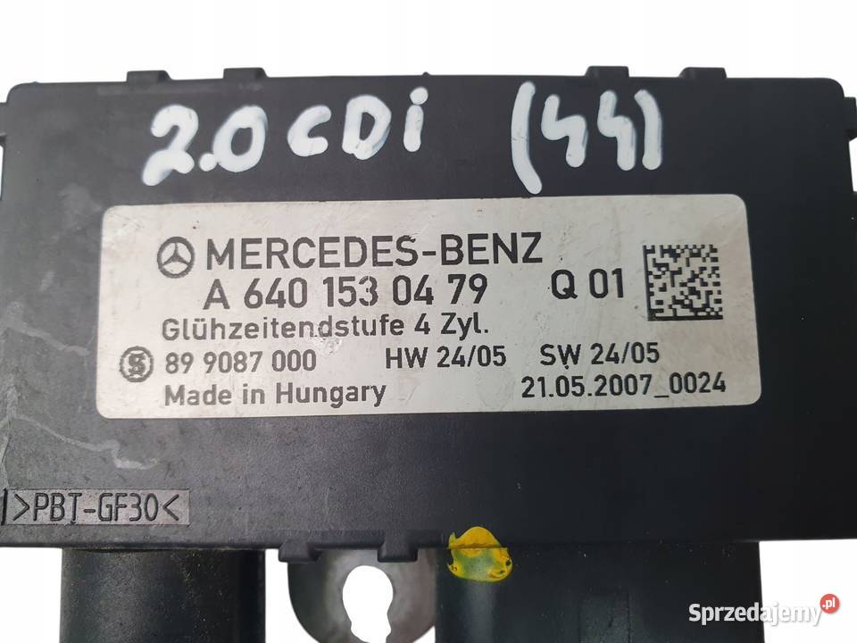 PRZEKAŻNIK ŚWIEC ŻAROWYCH Mercedes Benz W245 Chełm