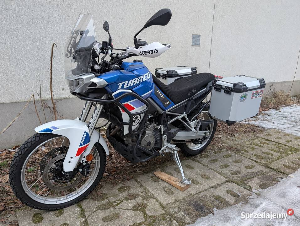 Kufry stelaże sakwy do Aprilia Tuareg 660 Kufry Szczecin sprzedam