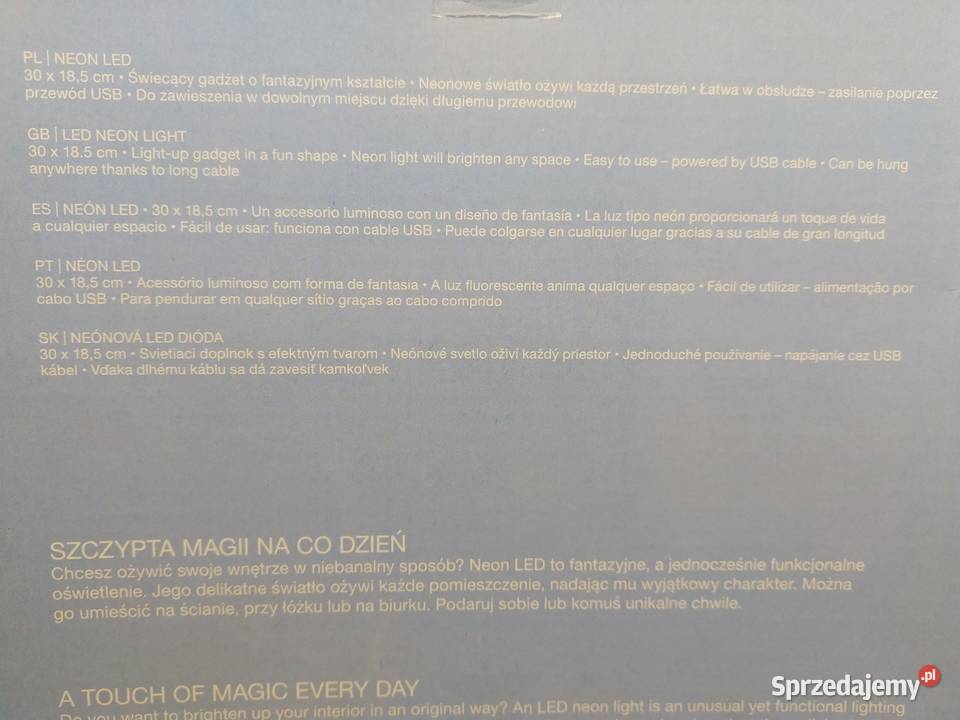 NAJTANIEJ Neon Chmurka Led Dekoracja Ścienna
