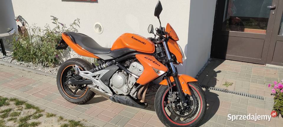Kawasaki ER6n Gotowy do sezonu Zarejestrowany Rok produkcji 2007 łódzkie Zduńska Wola sprzedam