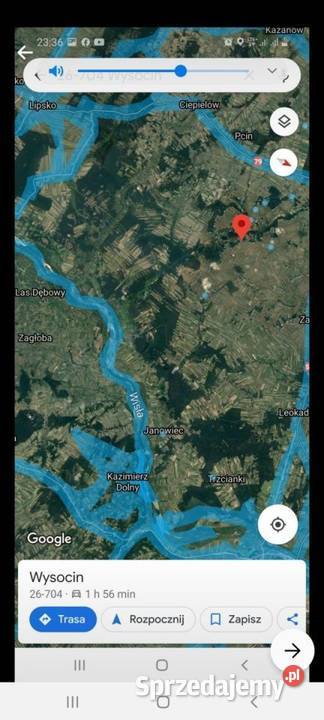 Sprzedam działkę 7400 m Wysocin gm Przyłęk 66