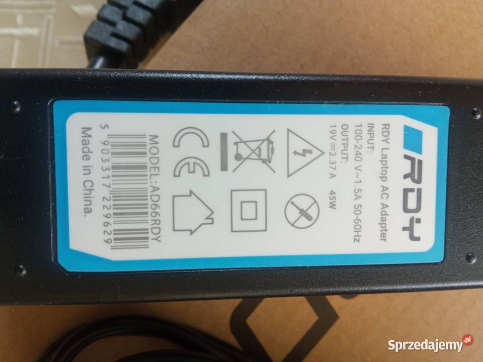 Zasilacz do laptopa RDY AD66RDY 19V 237A Warszawa