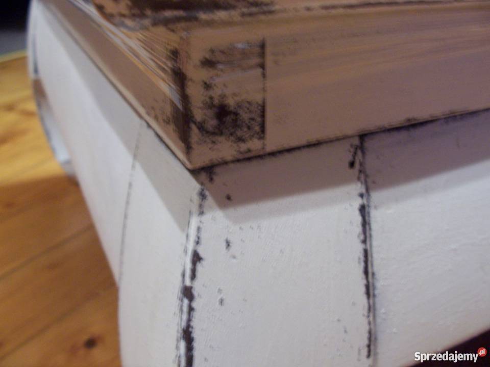 Ława w stylu kolonialnym shabby chic 75cm Oleśnica sprzedam