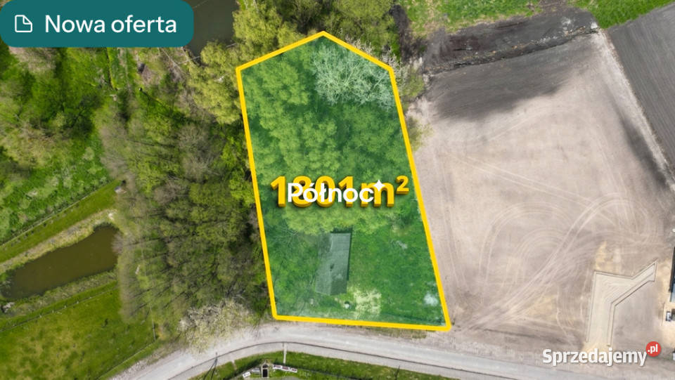 Pniówno działka 1801 m spokojna okolica